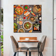 Asian food spread  Wall Art Decor