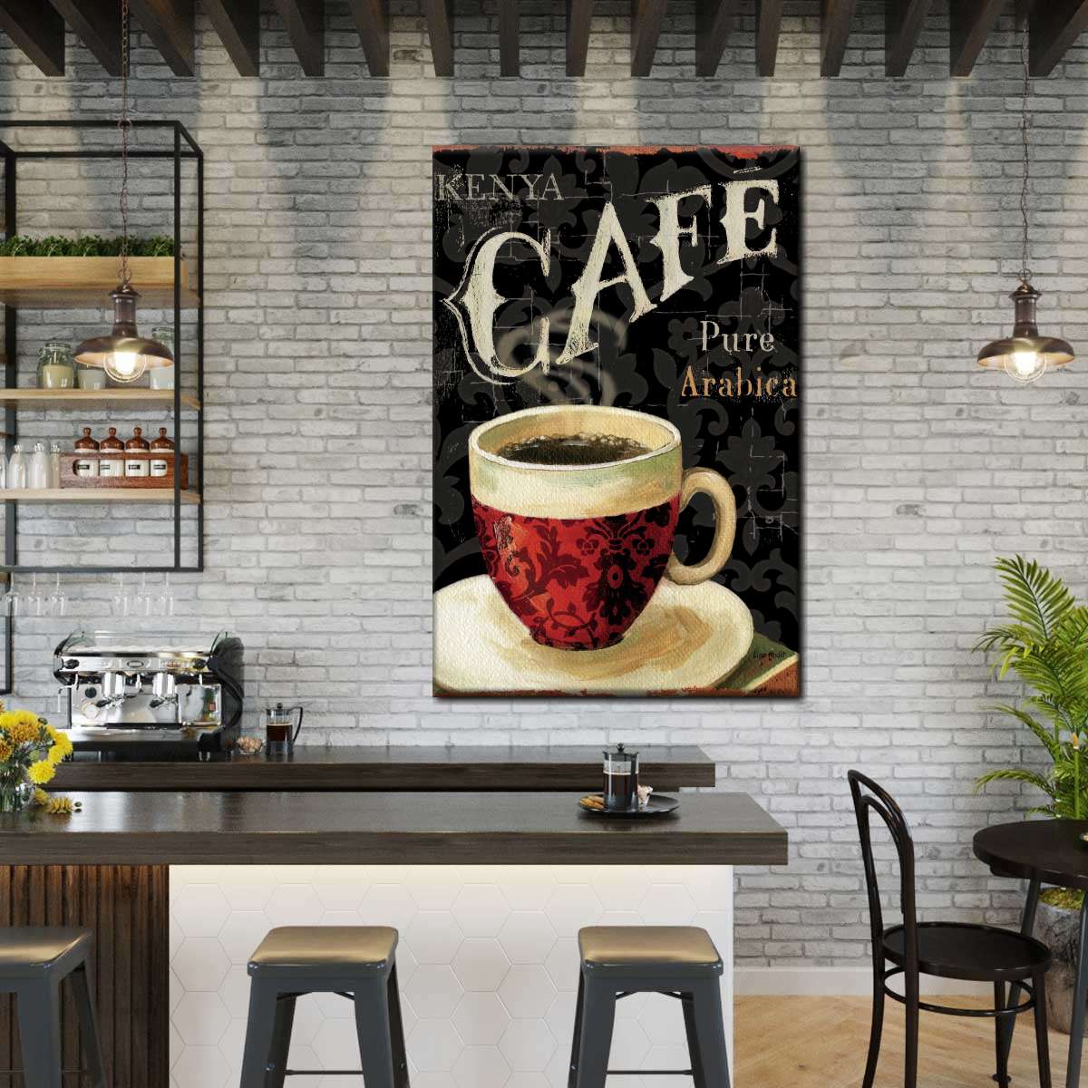 Today's Coffee I Multi Panel Canvas Wall Art