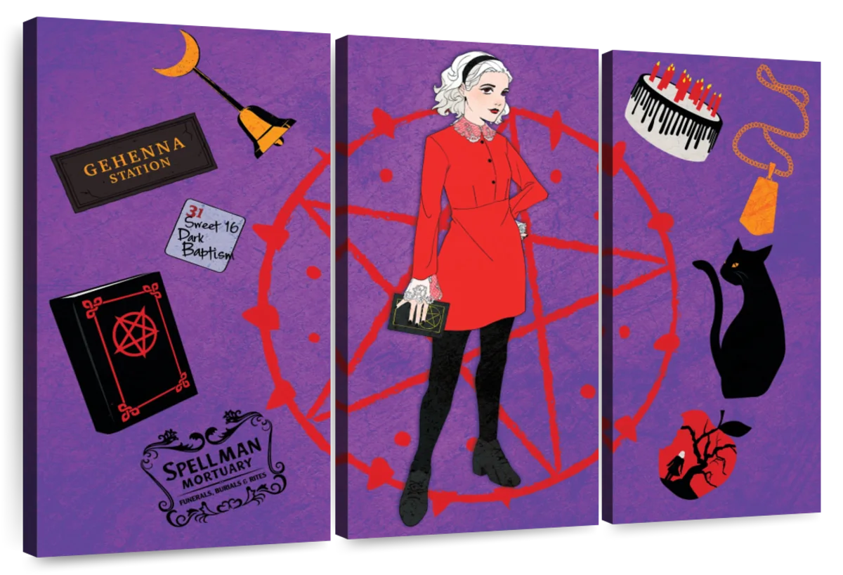 Sabrina Witch Symbols Art: Canvas Frames Prints, & Posters