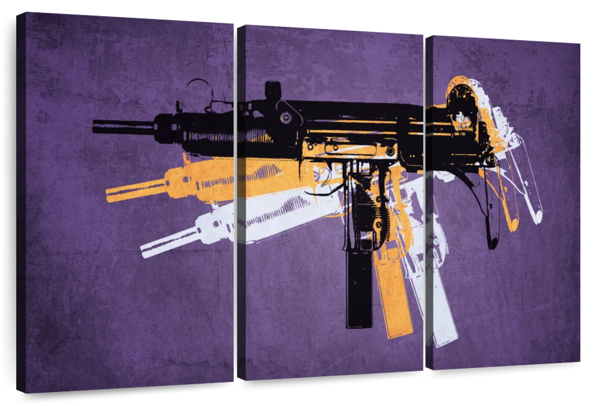 abstract gun art