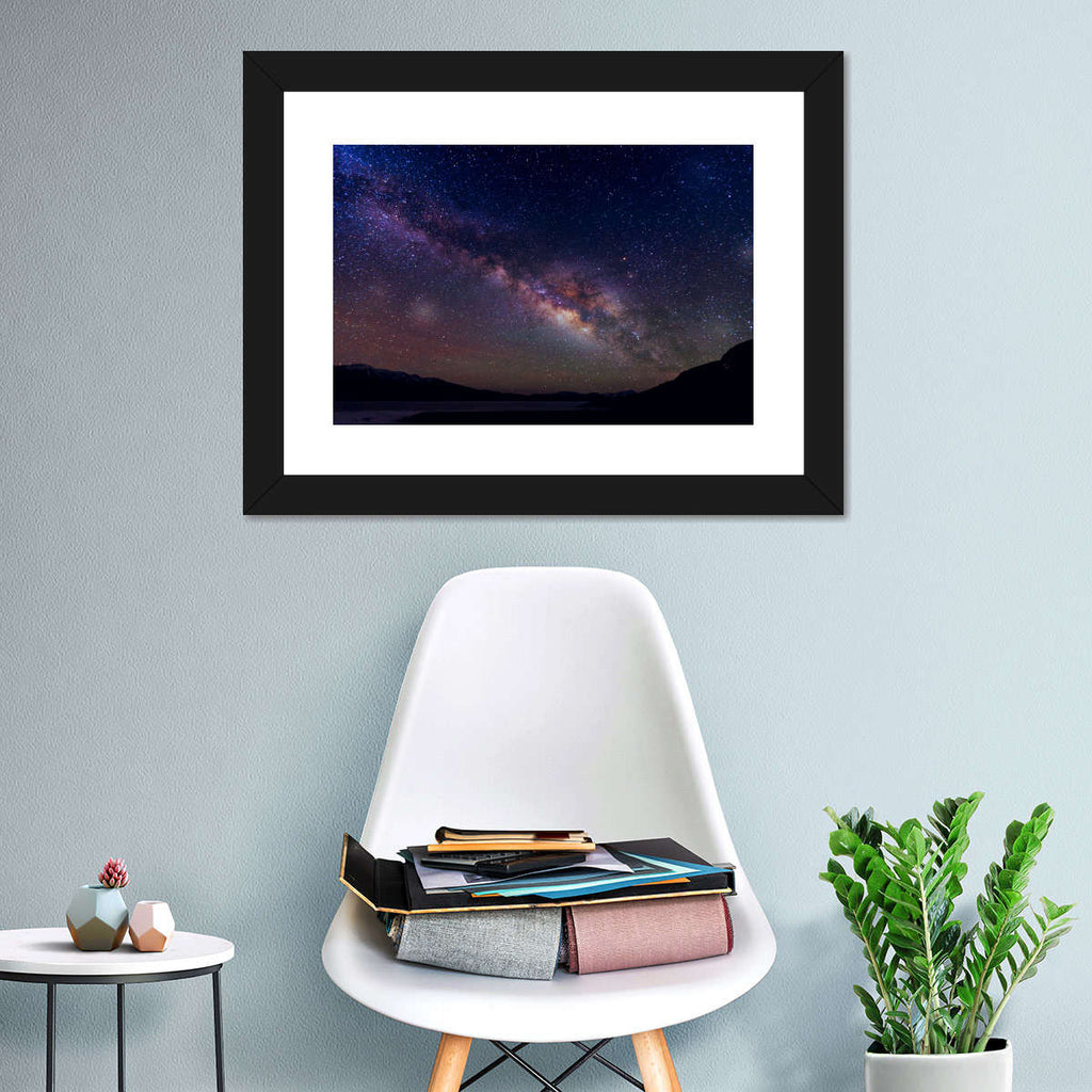 Mountain Landscape Milky Way Wall Art | Photography