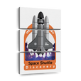 Space shuttle discovery poster design 3 piece Wall Art