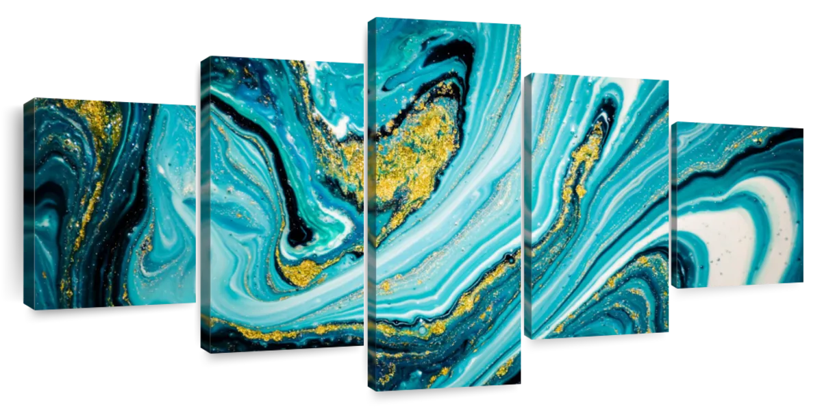 Dynamic Abstract Marble Wall Art | Painting