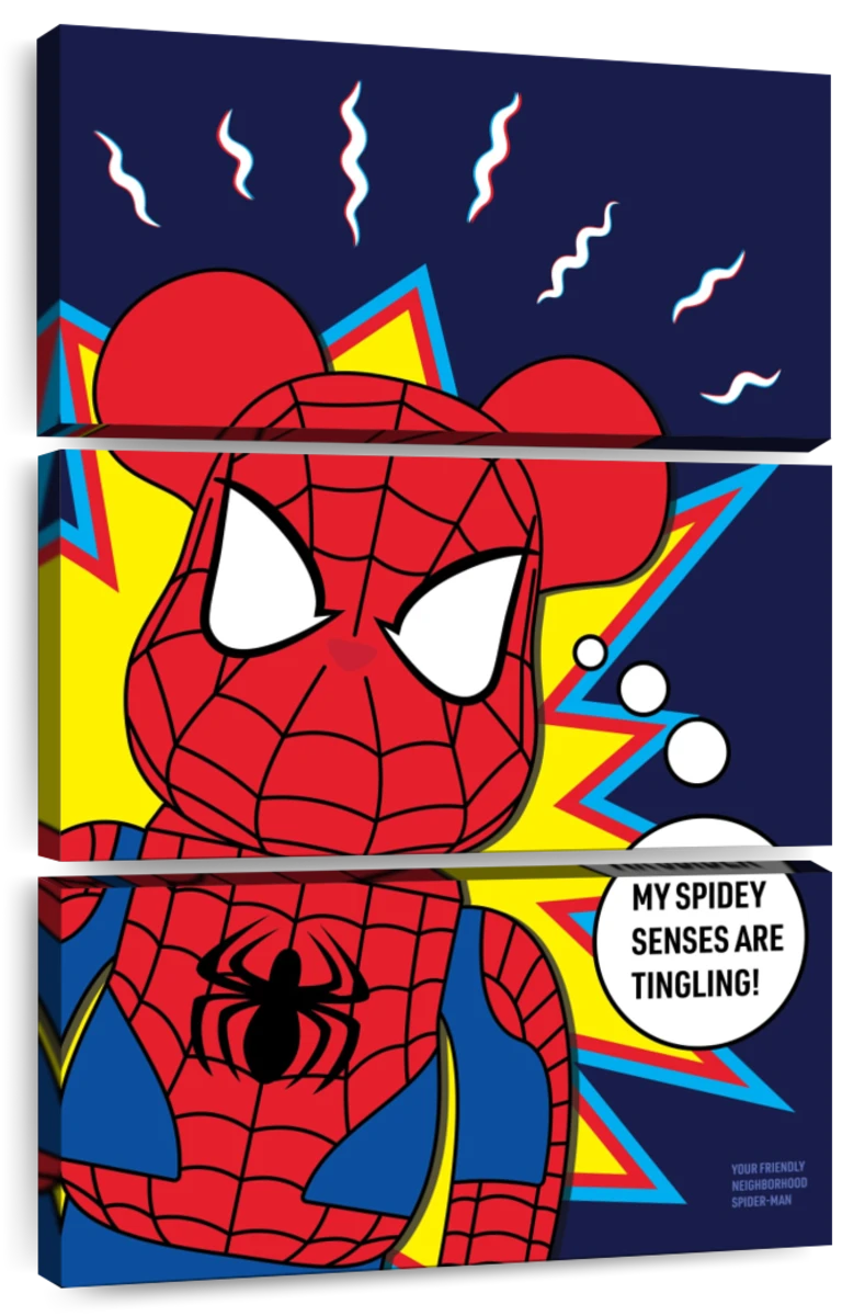 Spider-Man Bearbrick Art: Canvas Prints, Frames & Posters