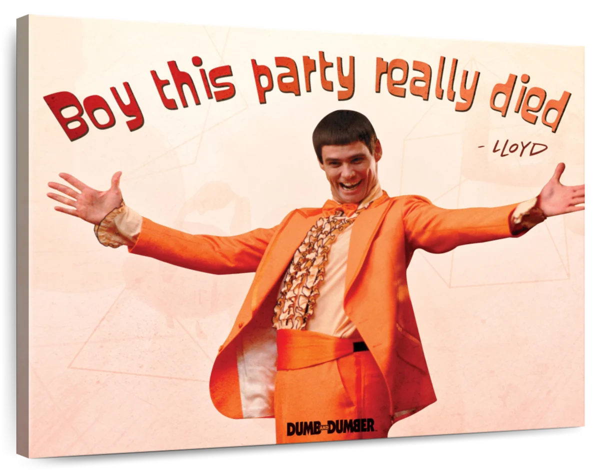 1200px x 1200px - Dumb And Dumber Boy This Party Really Died Wall Art | Photography