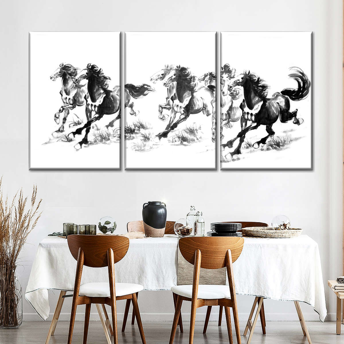 Chinese Horses Wall Art Canvas Prints Art Prints Framed Canvas