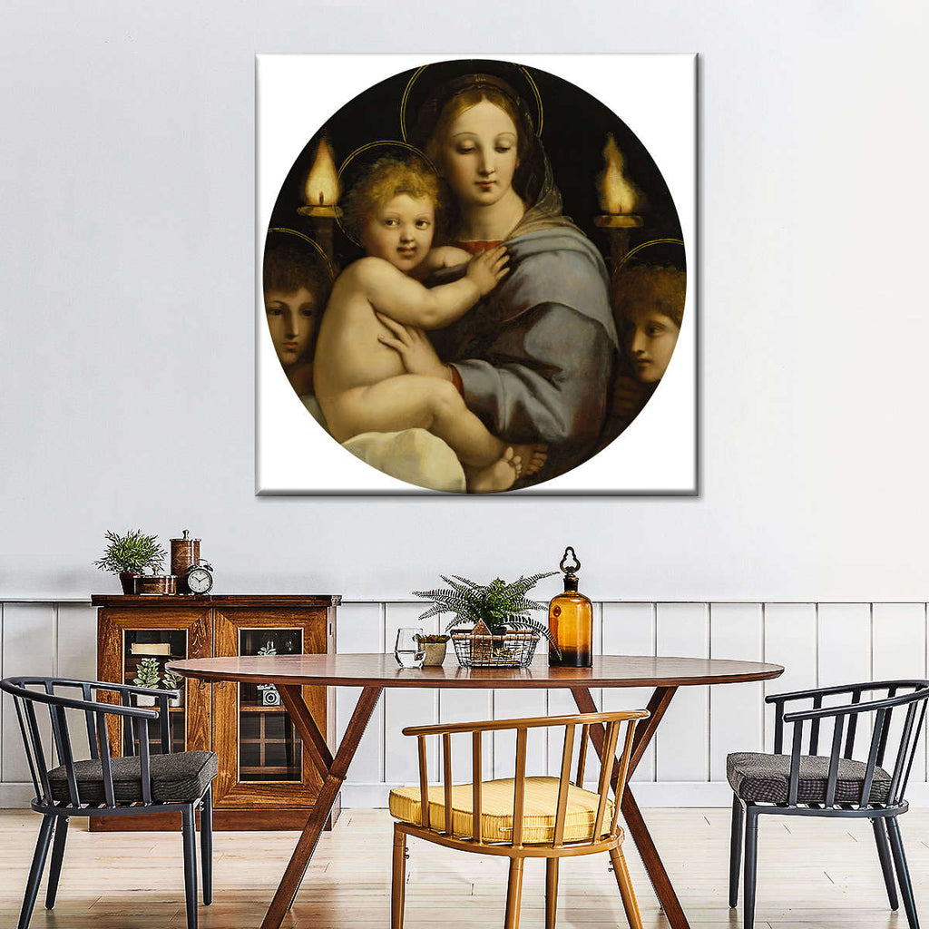 Madonna Of The Candelabra Wall Art | Painting | by Raphael