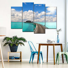 Boardwalk To Overwater Bungalow Wall Art | Photography