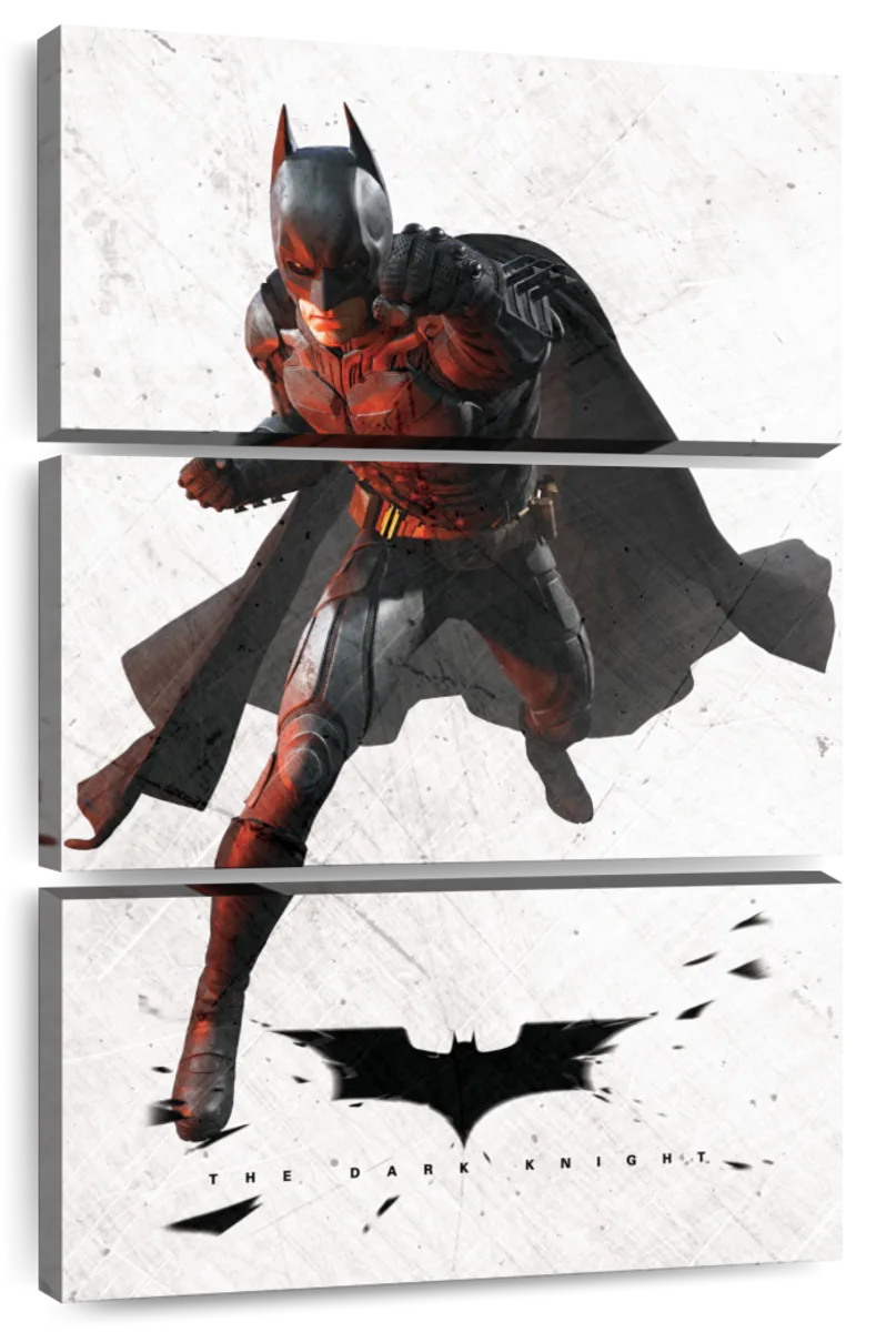 Dark Knight Punching Batman Wall Art | Photography