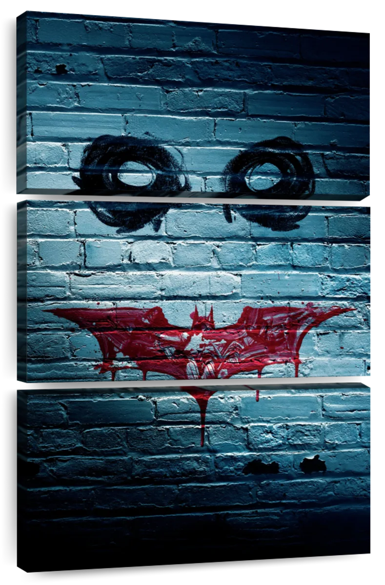 Dark Knight Graffiti Batman Joker Wall Art | Digital Art