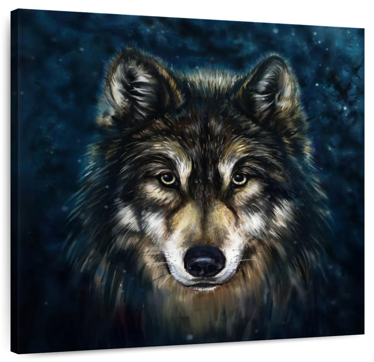 black wolf paintings