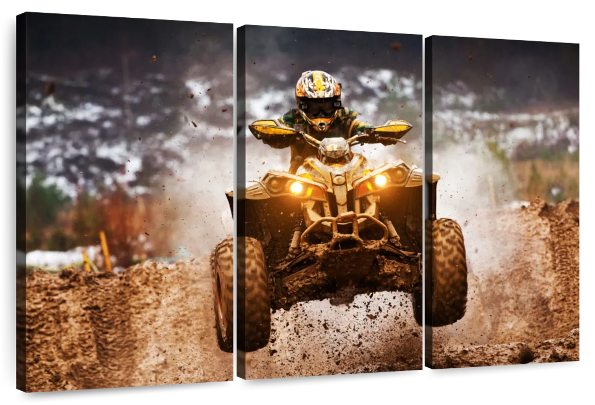 Monster Truck 4x4 - Kids Room Art - Framed Poster