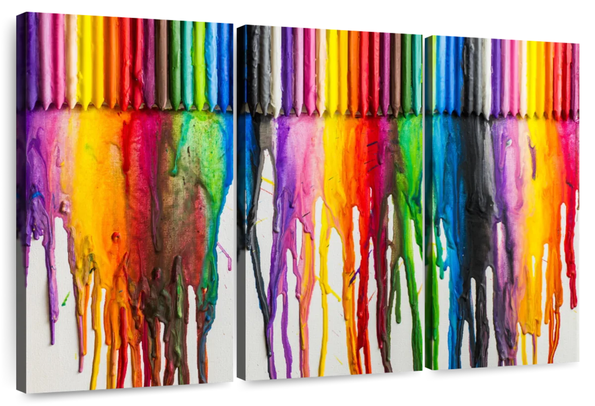 melted crayon art ideas with animals