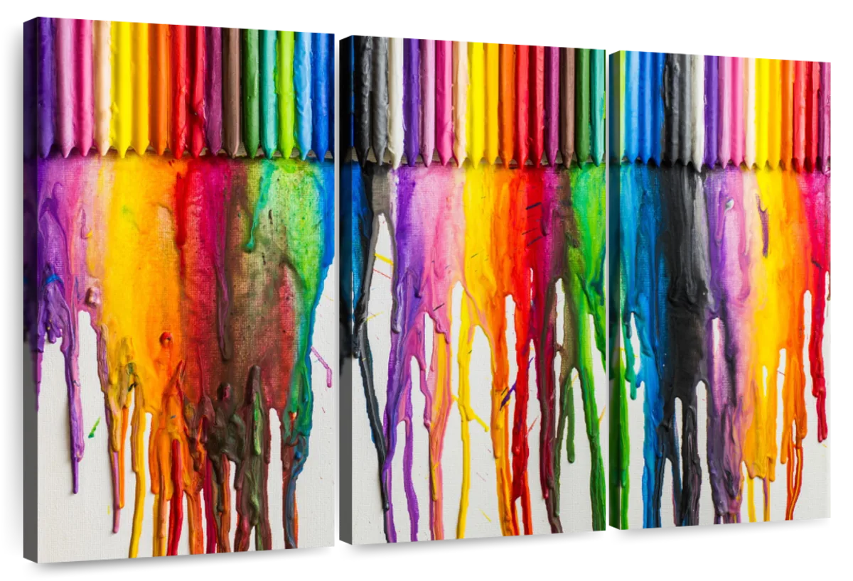 Melting Crayon Wall Art | Photography