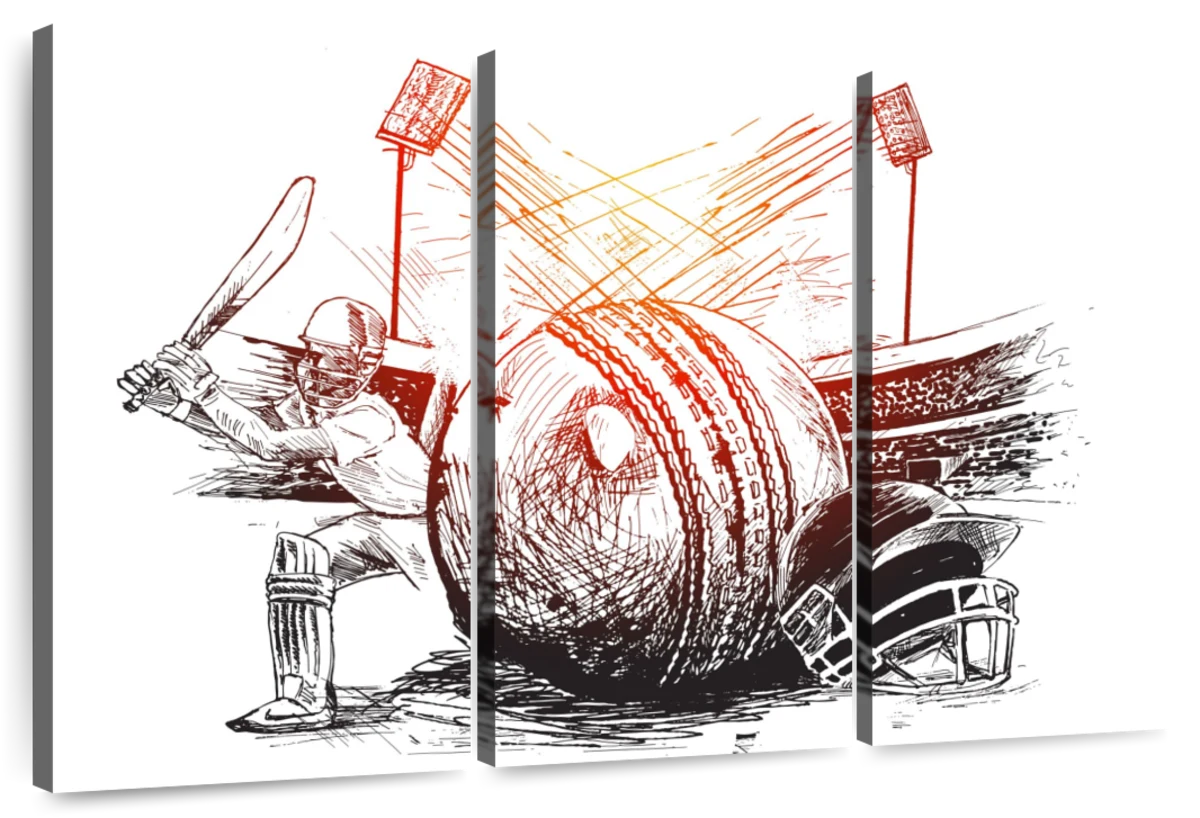 Drawing batsman Cut Out Stock Images & Pictures - Alamy