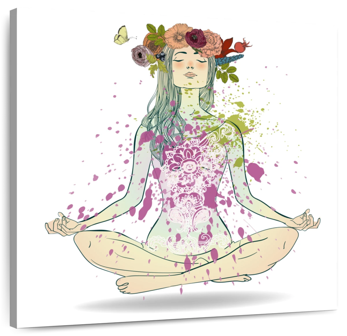 Yoga Figure Watercolor Paint Stock Illustration - Download Image Now - Art,  Painted Image, Recovery - iStock