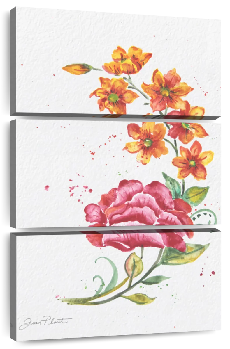 Watercolor Flowers Wall Art | Watercolor | by JEAN PLOUT