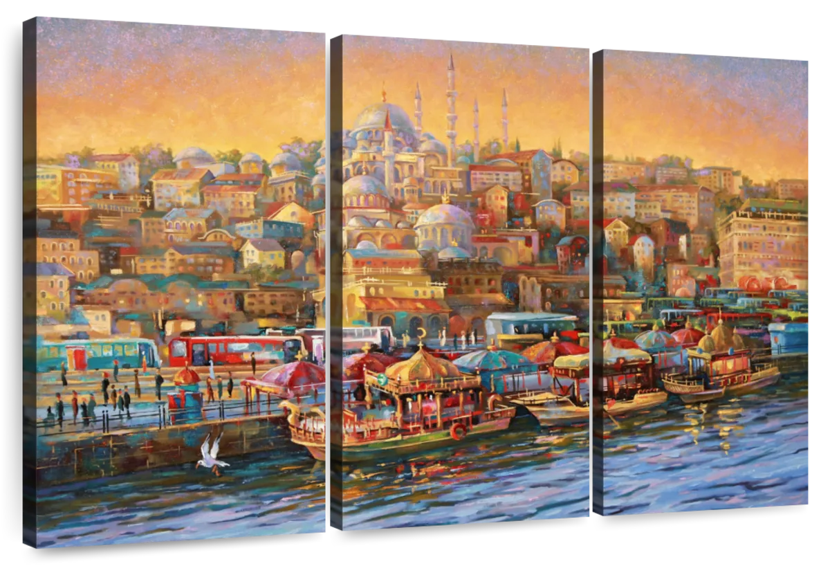 Hãy chiêm ngưỡng bức tranh tường Vịnh Hạnh Kim Istanbul để trải nghiệm vẻ đẹp của đất nước Thổ Nhĩ Kỳ. Bức tranh có những gam màu đẹp và sắc nét, thể hiện những nét đẹp độc đáo của Vịnh Hạnh Kim Istanbul.