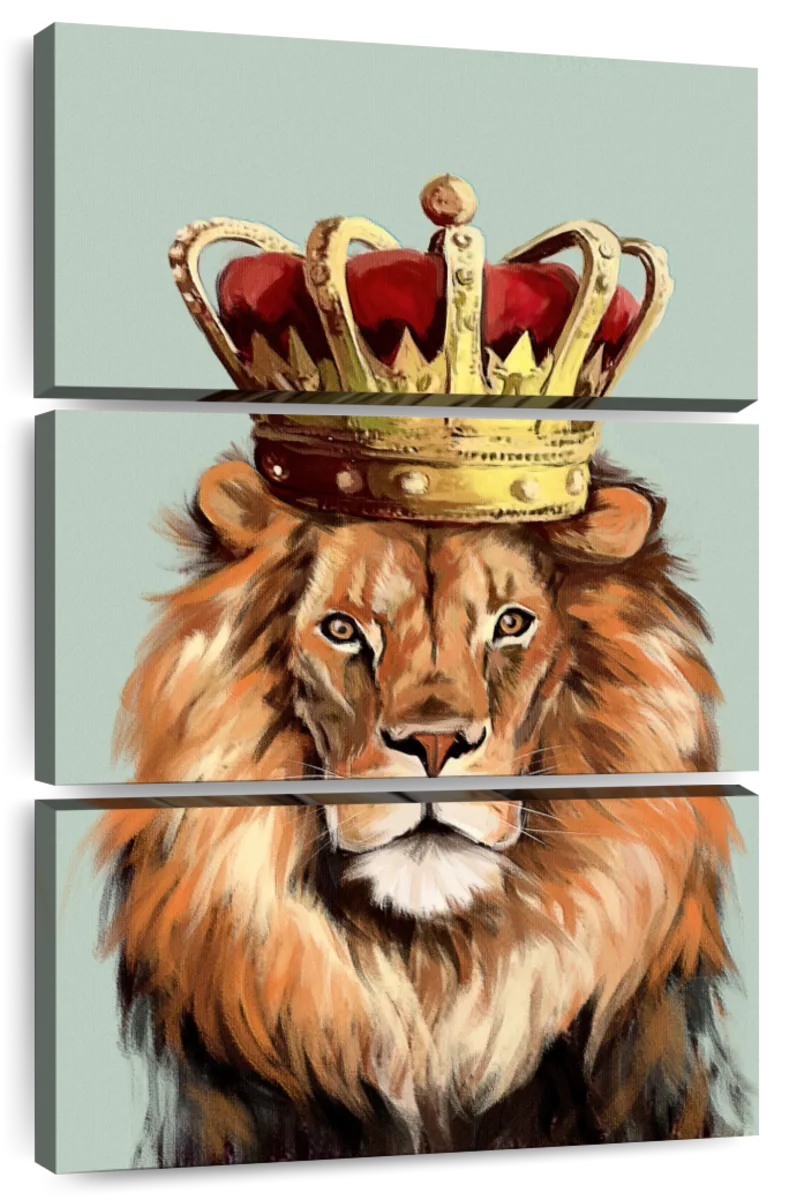 lion crown art