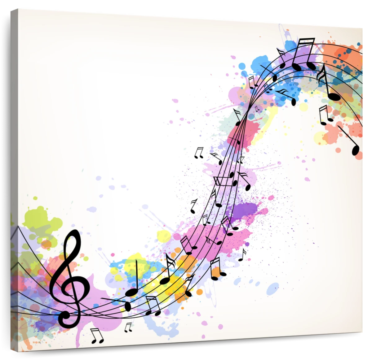 colorful music note artwork