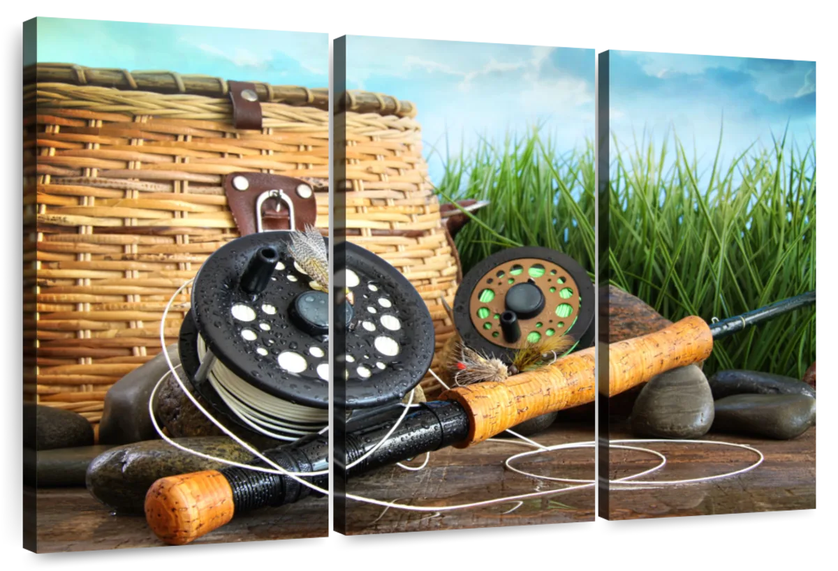 Fishing Wall Art Set of 3, Printable Fishing Art, Angling, Fisherman, Fly  Fishing Gift, Lure, Hook, Reel, Rod 1946 INSTANT DOWNLOAD 