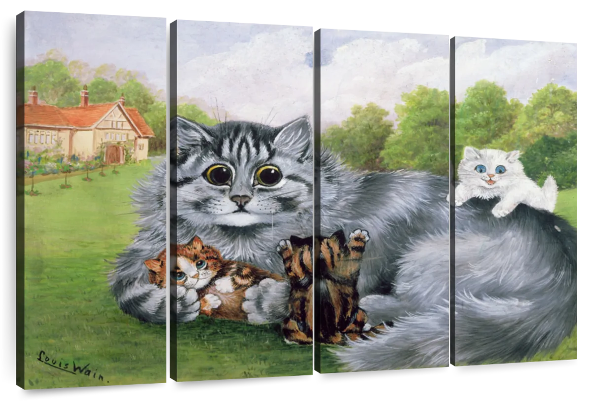 Louis Wain Cats III Art: Canvas Prints, Frames & Posters