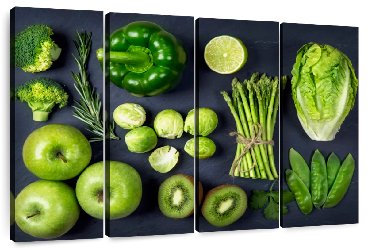 Green Fruits And Vegetables Wall Art | Photography