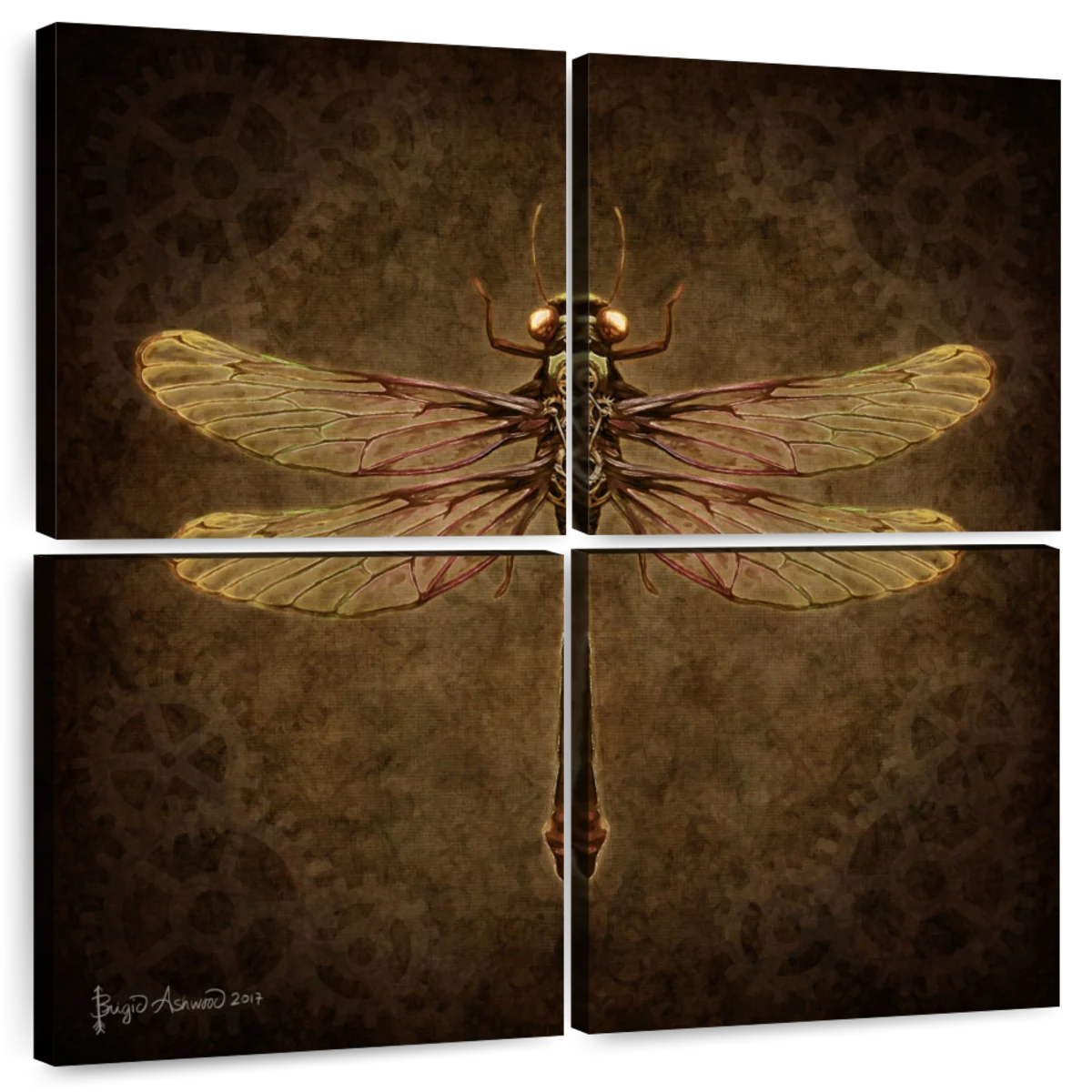 steampunk dragonfly art