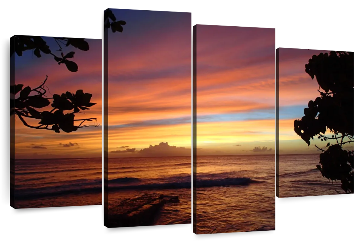 Barbados Dramatic Beach Sunset Wall Art | Photography
