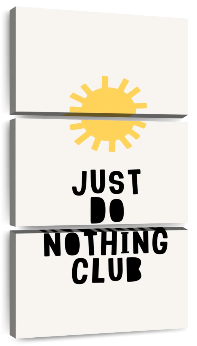 Just Do Nothing Club Wall Art | Digital Art | by Kubistika