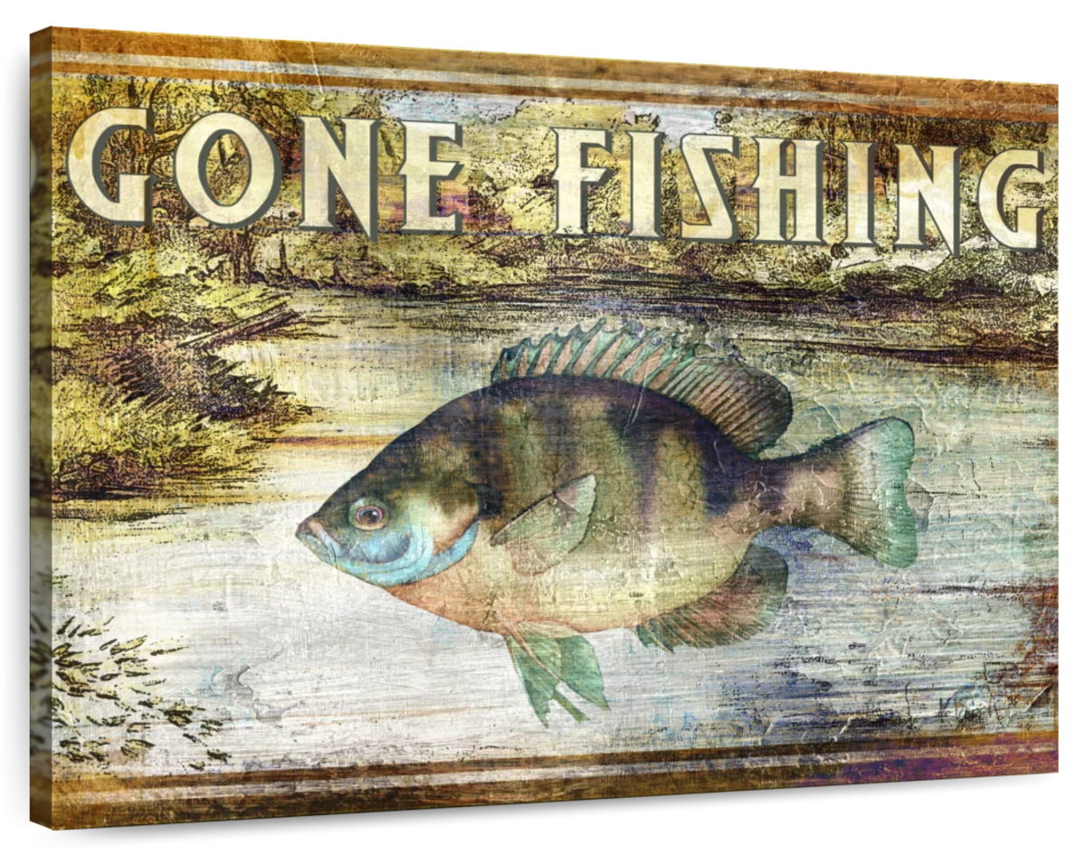 Fish Signs Bluegill Wall Art: Canvas Prints, Art Prints & Framed