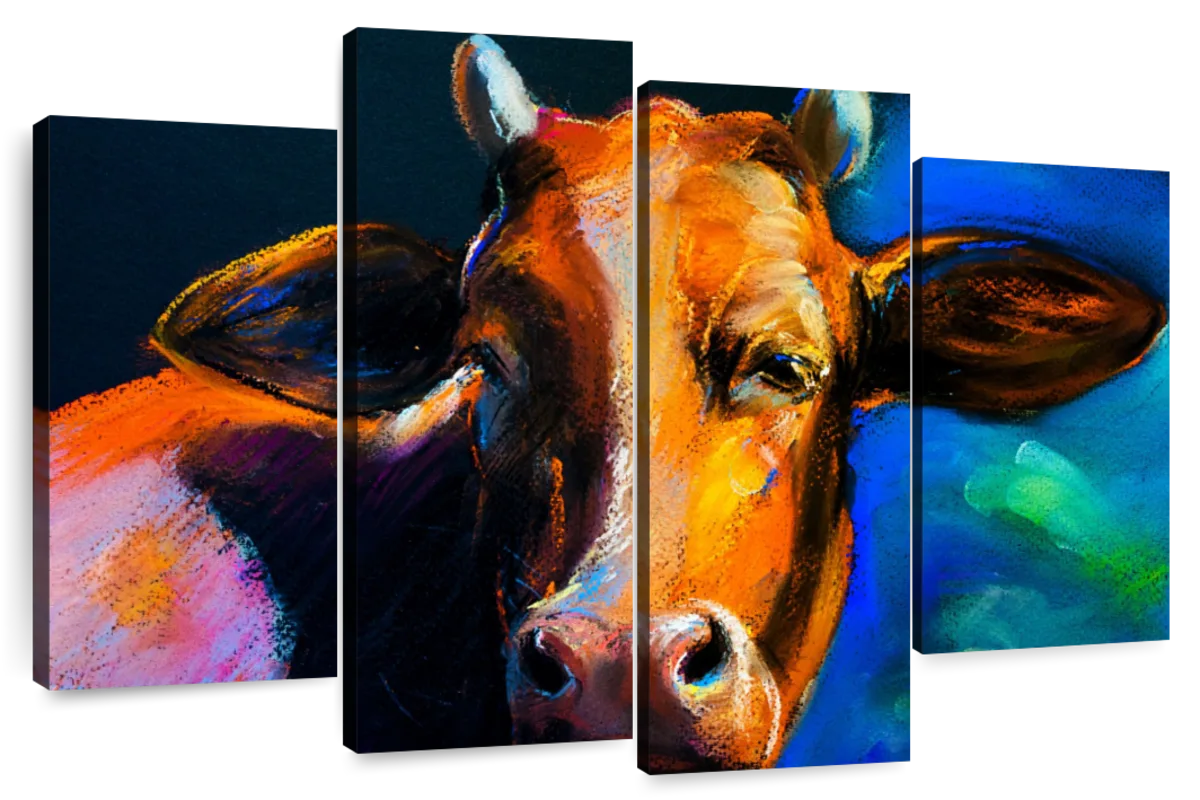 Cow Head Wall Art | Painting