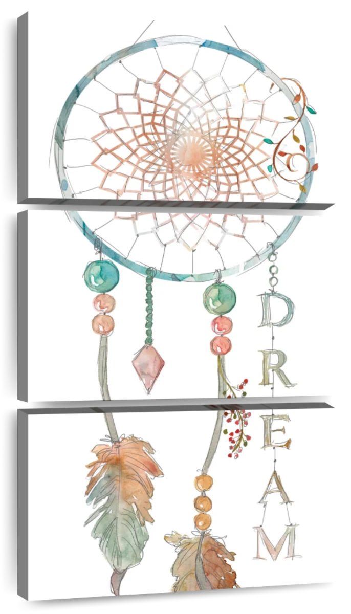 Pepperell Designer Macrame Modern Dream Catchers Kit-Coral & Pink