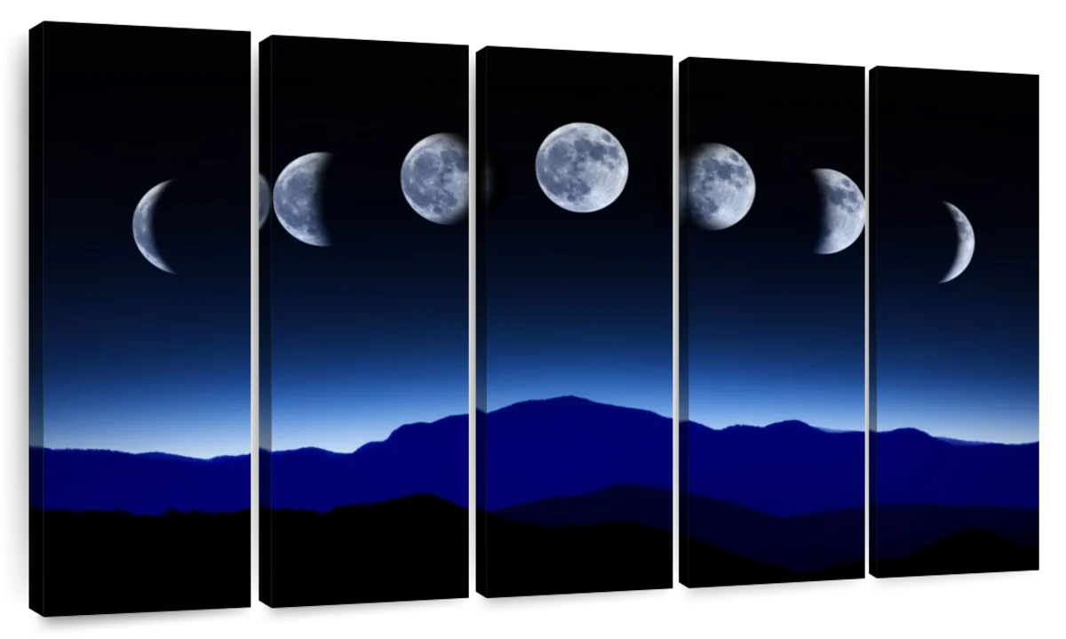 Moon Phase Sequence For sale as Framed Prints, Photos, Wall Art