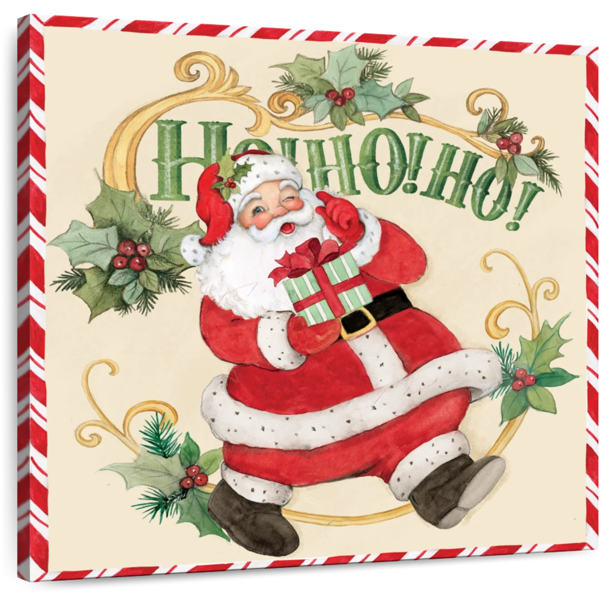 Santa Claus Ho Ho Ho christmas wall decal