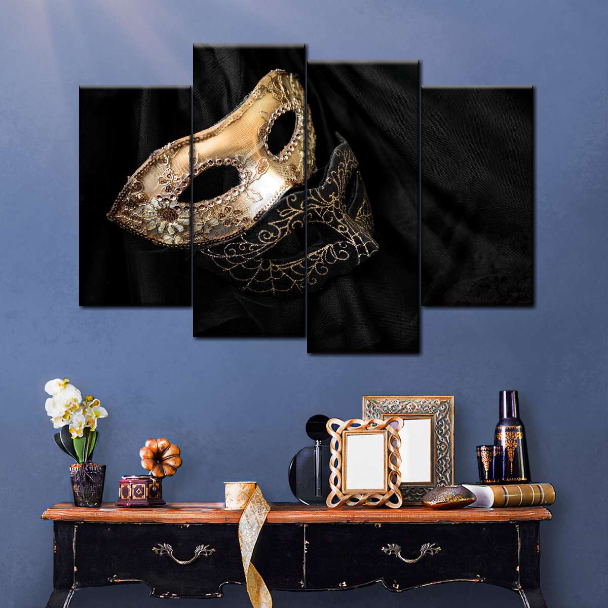 Masquerade Mask, Mask, Wall Decor, Masquerade Ball Mask, Black