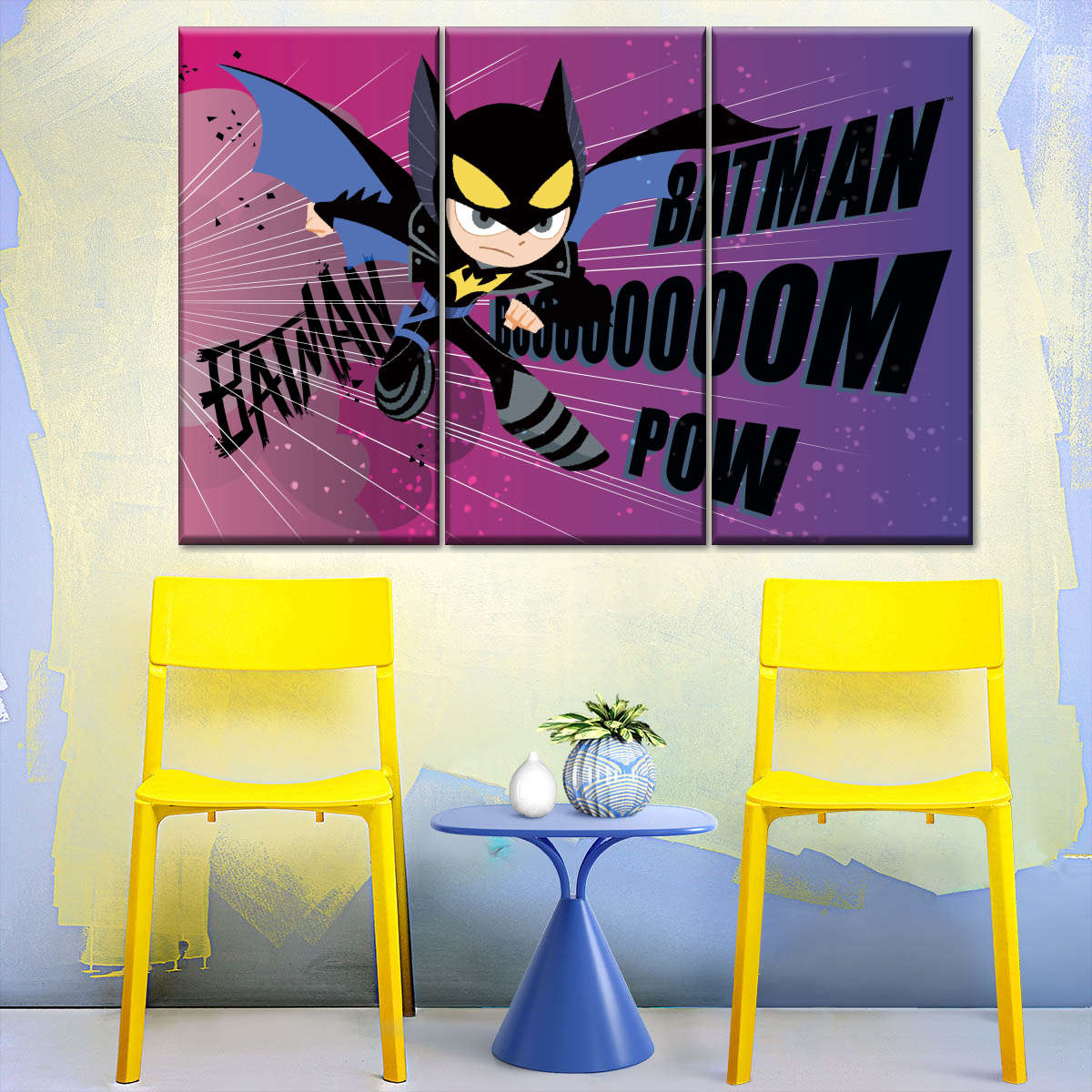 Batman Boom Pow Wall Art | Digital Art