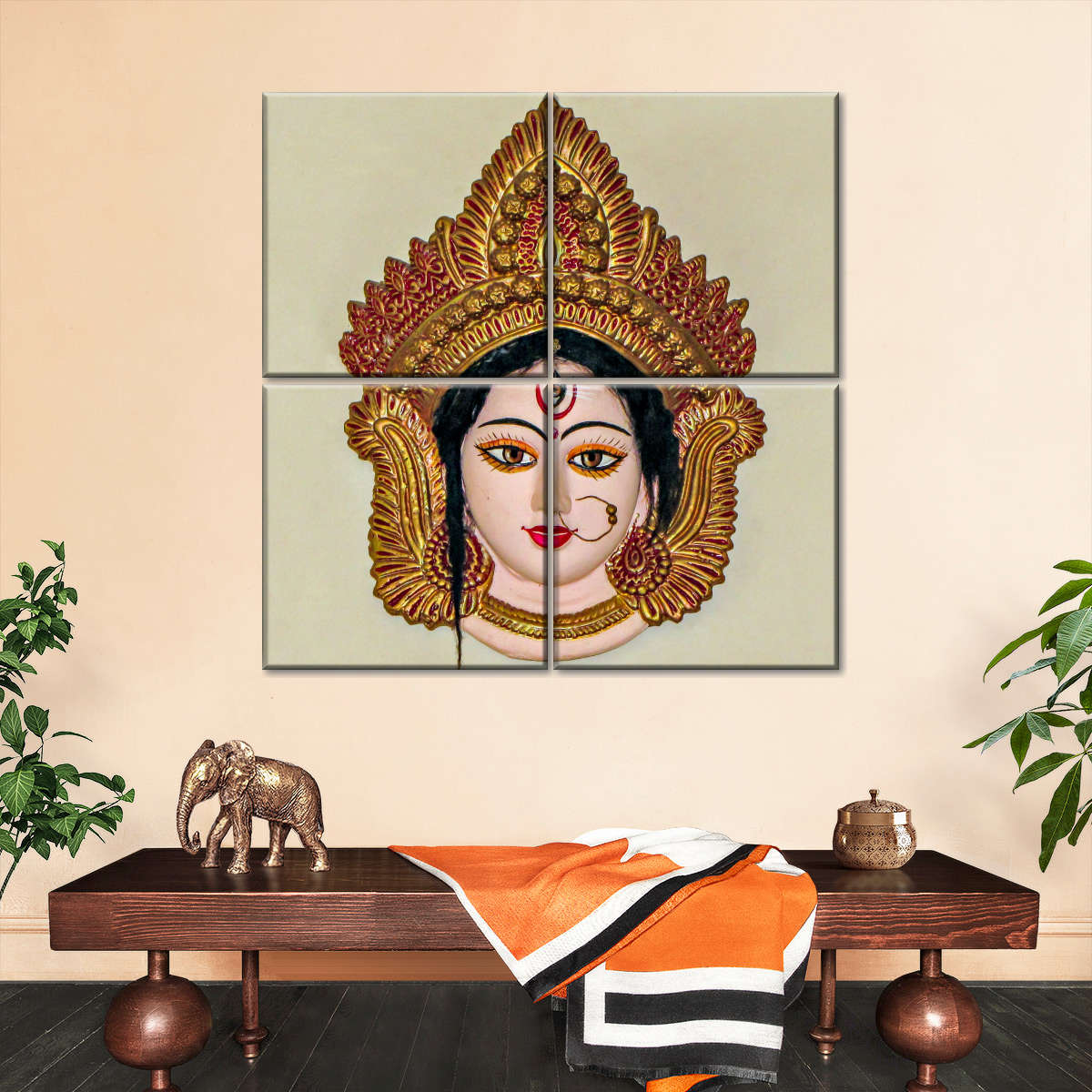 Hindu Deity Durga Wall Art Digital Art