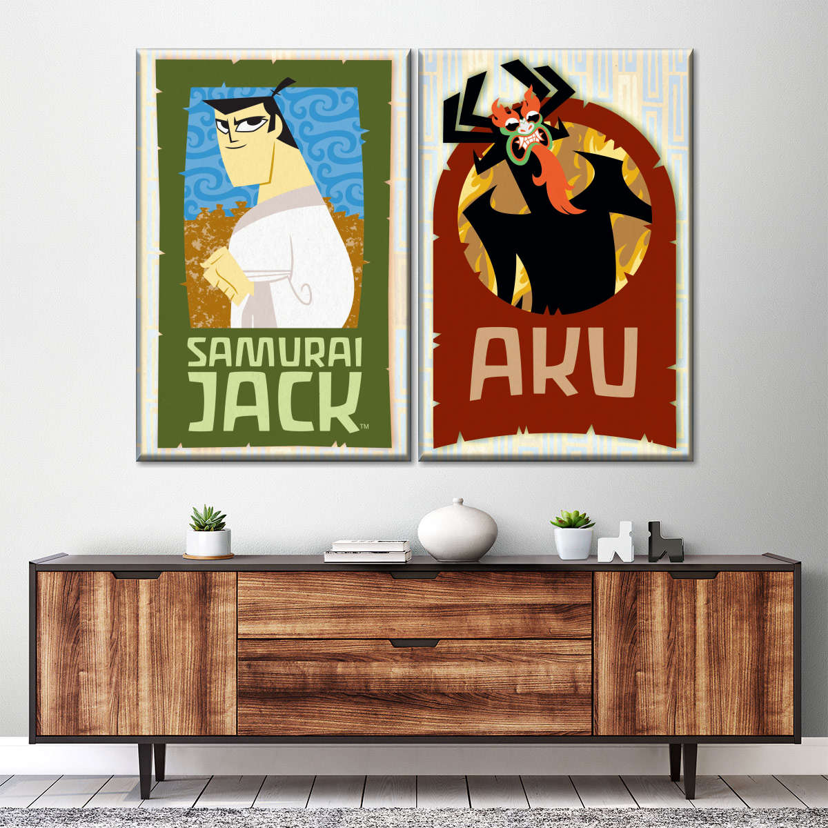 samurai jack art style