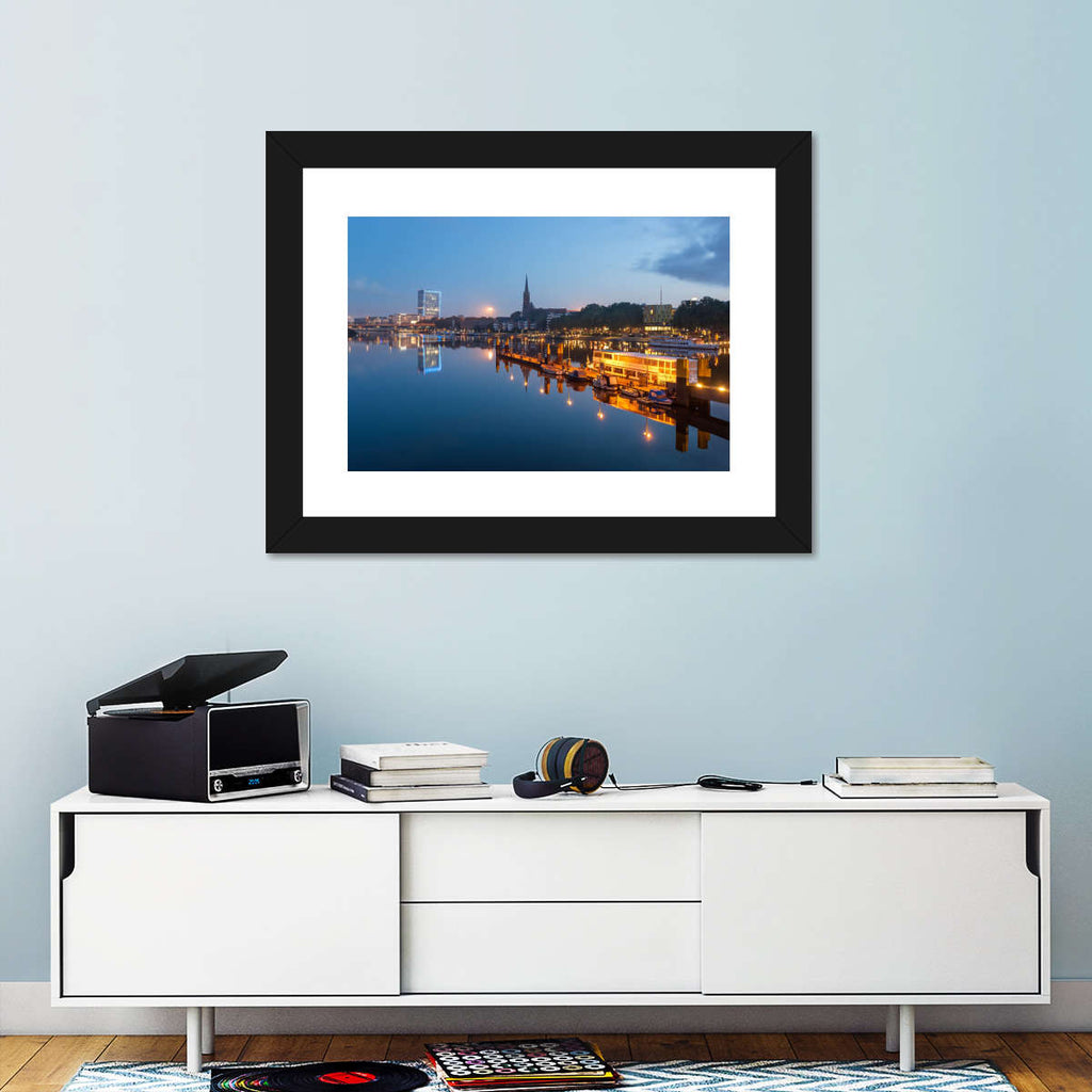 Weser River Reflection Wall Art | Photography