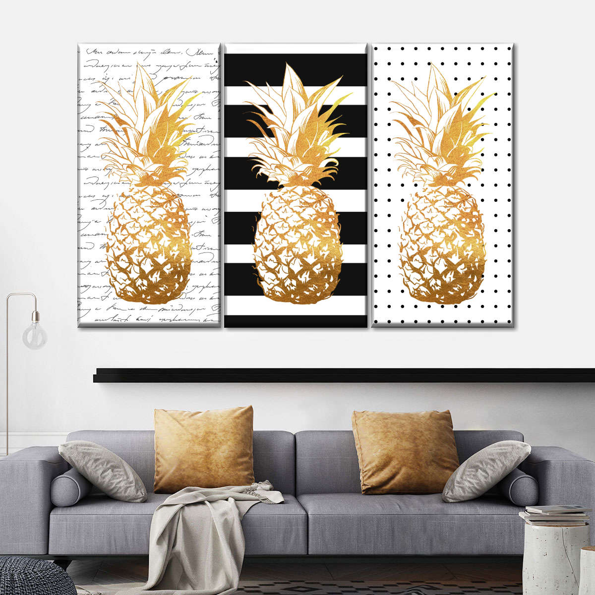 Pineapple Passion Canvas Set Wall Art Elephantstock