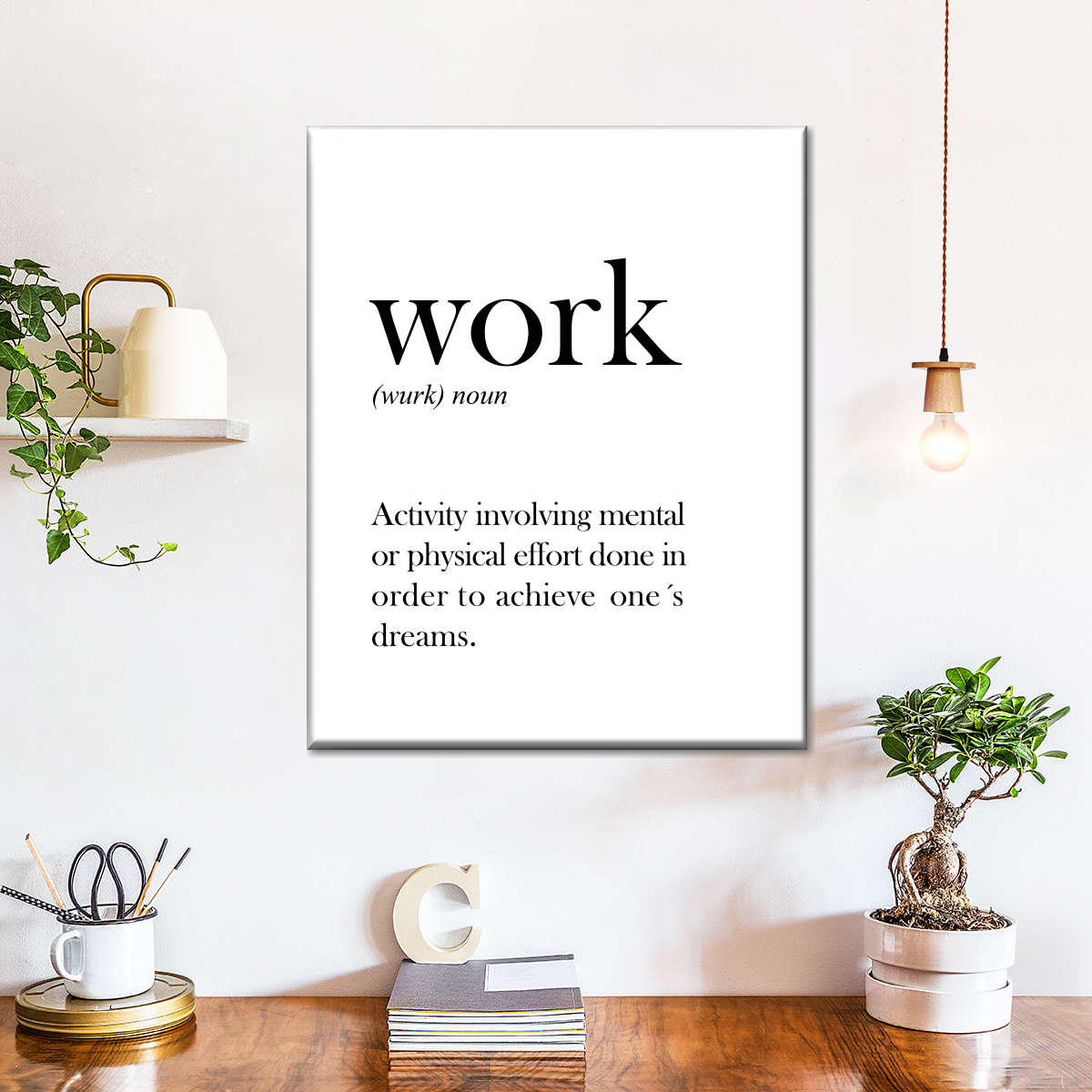 Work Definition Wall Art | Digital Art