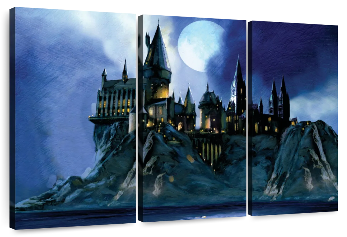 Hogwarts Watercolor Harry Potter Wall | Digital