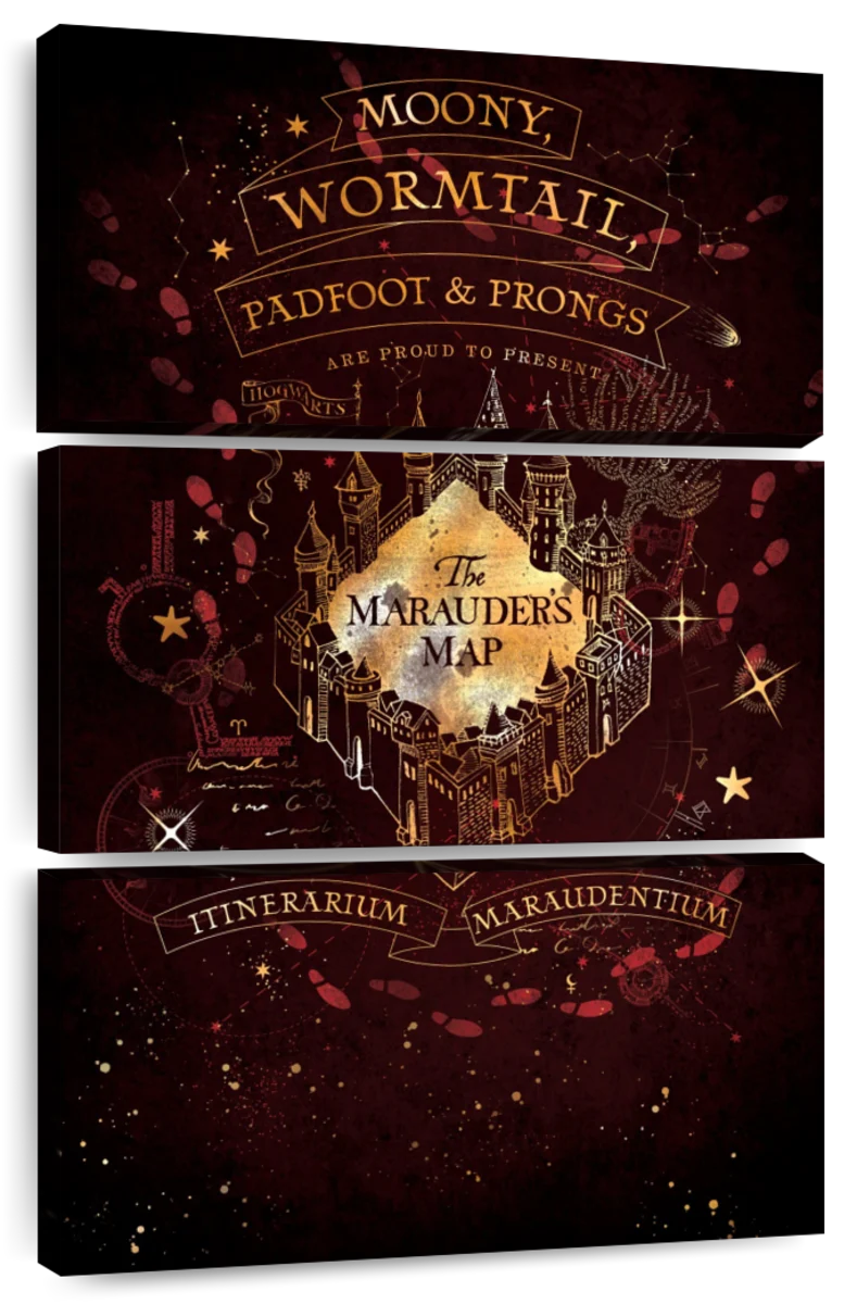 The Marauders Map (side 1) ART PRINT