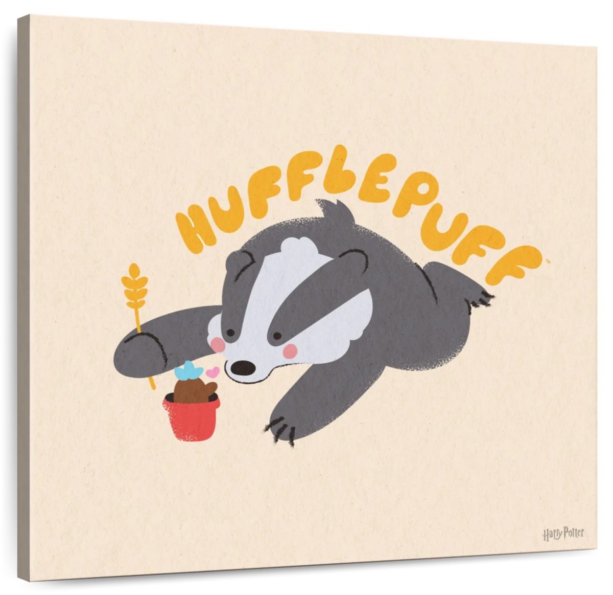 Harry Potter, Hufflepuff Badger Icon Wrapping Paper Sheets