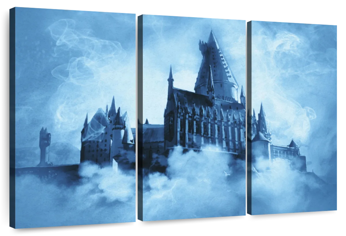 Harry Potter Cloudy Hogwarts Art: Canvas Prints, Frames & Posters