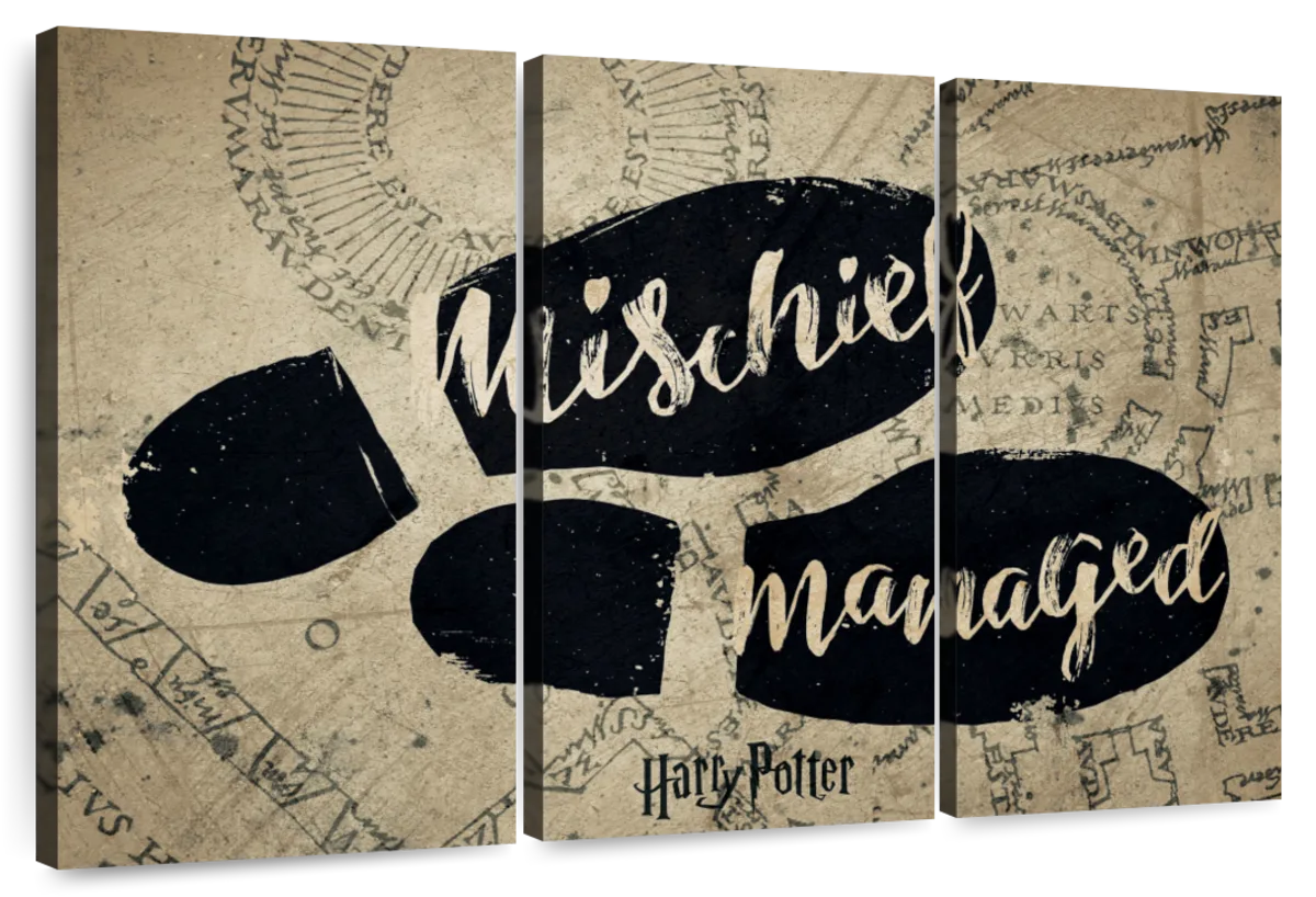 & Frames Art: Potter Prints, Managed Canvas Mischief Harry Posters