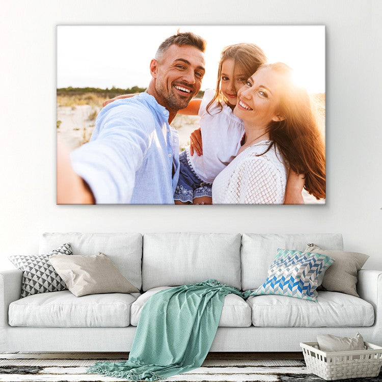 Multi Photo Collage 3 Photos Personalized Wall Art Custom Canvas