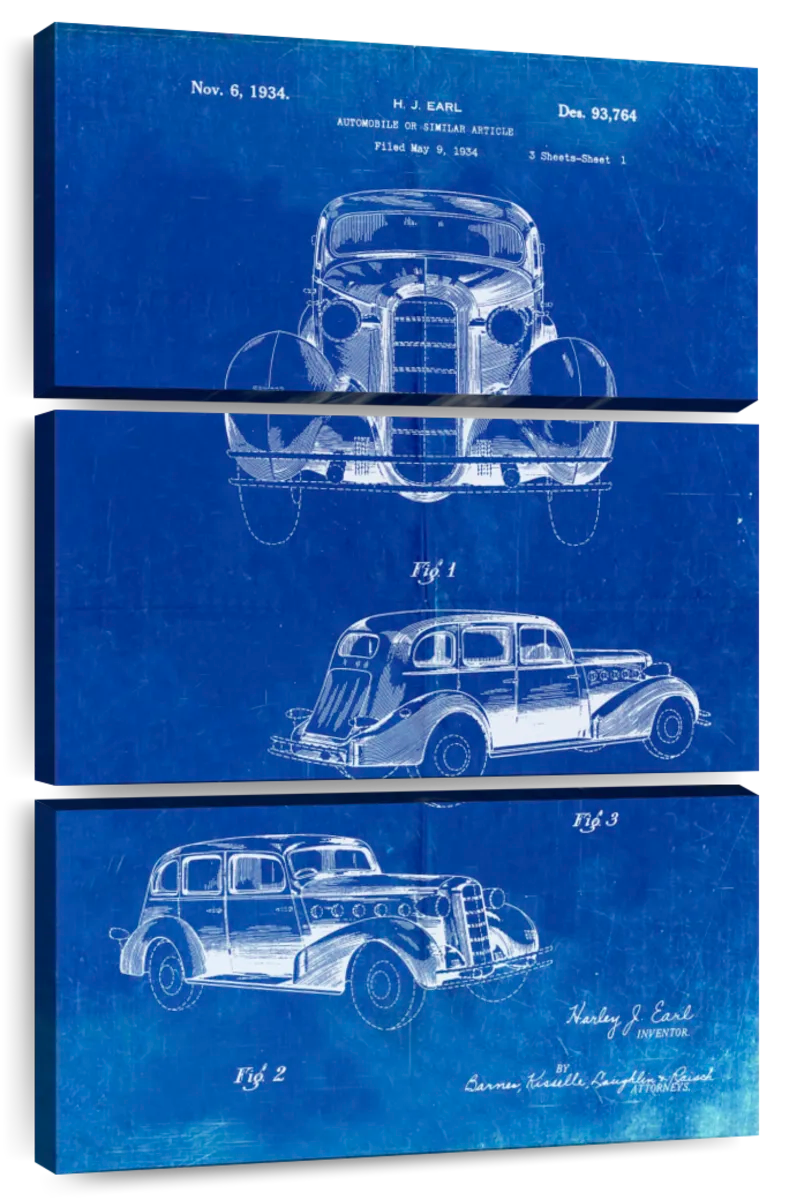 classic car blueprints