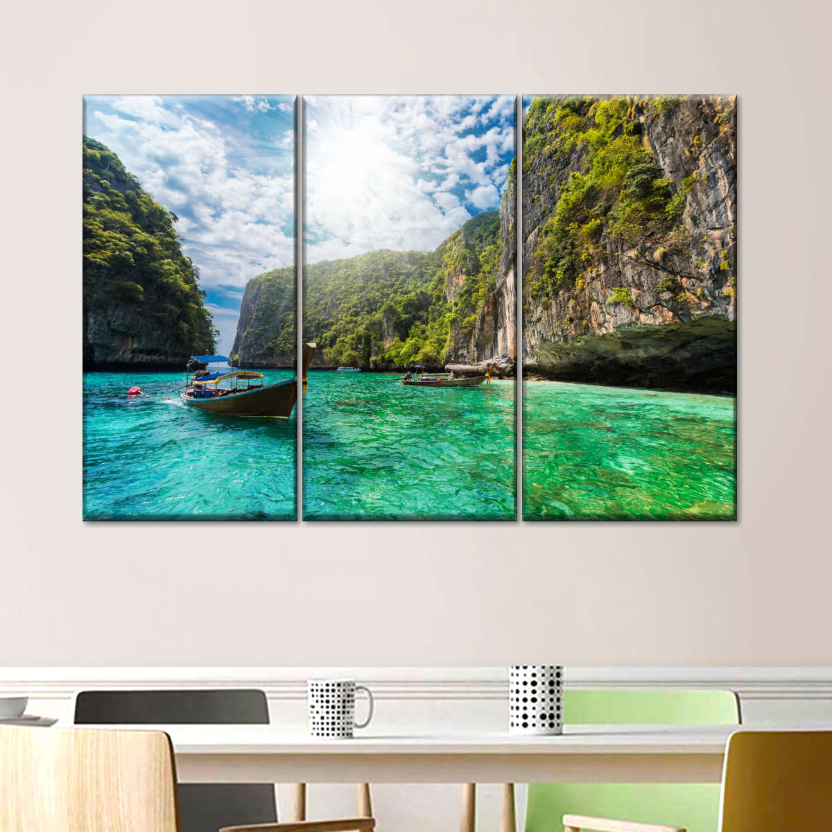 Loh Samah Bay Boats Wall Art: Canvas Prints, Art Prints & Framed Canvas